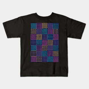 Square Shapes Pattern Kids T-Shirt